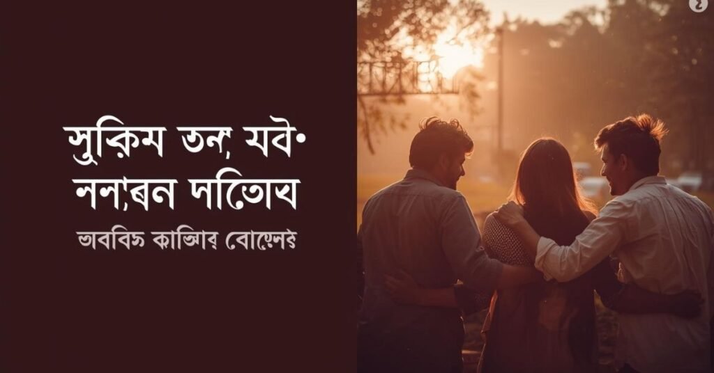 অনেক দিন পর বন্ধুর সাথে দেখা নিয়ে ক্যাপশন
