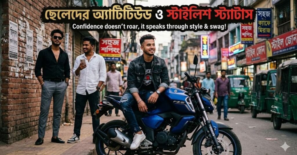 ছেলেদের অ্যাটিটিউড ও স্টাইলিশ স্ট্যাটাস
