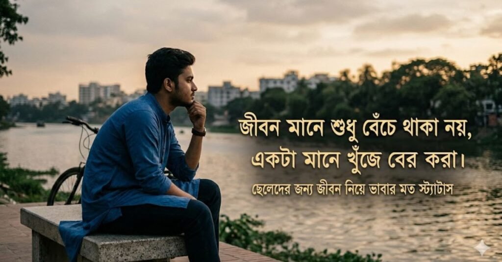 ছেলেদের জন্য জীবন নিয়ে ভাবার মত স্ট্যাটাস