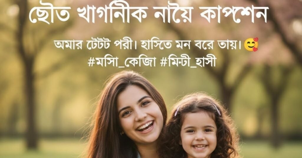 ছোট ভাগ্নিকে নিয়ে ক্যাপশন
