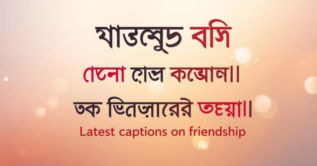 বন্ধু নিয়ে সেরা লেটেস্ট ক্যাপশন, Latest captions on friendship 