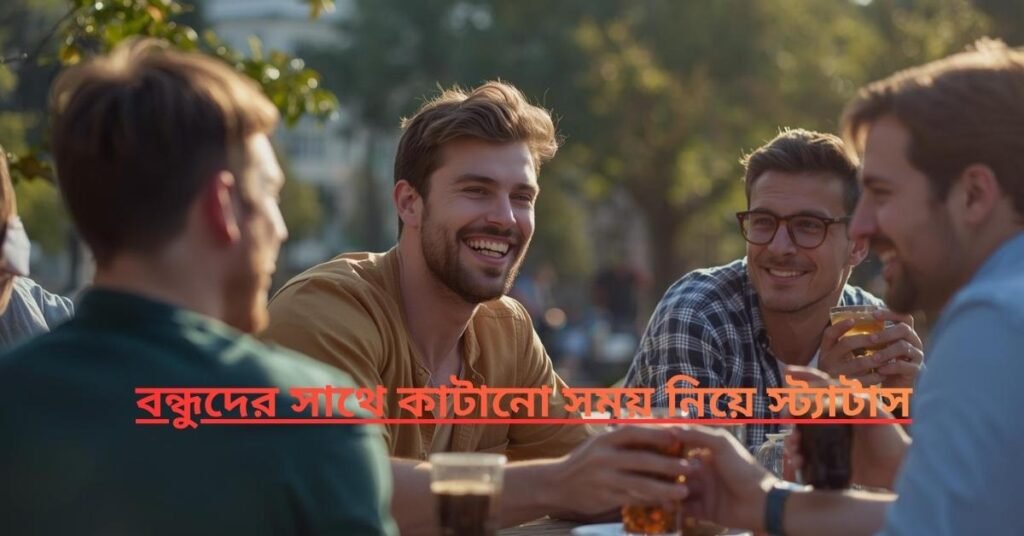 বন্ধুদের সাথে কাটানো সময় নিয়ে স্ট্যাটাস