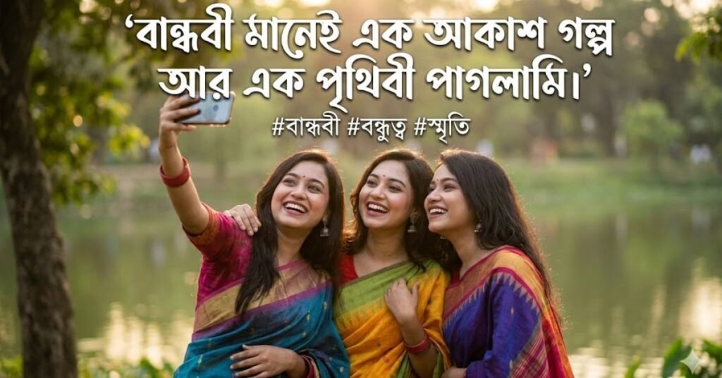 বান্ধবী নিয়ে ক্যাপশন