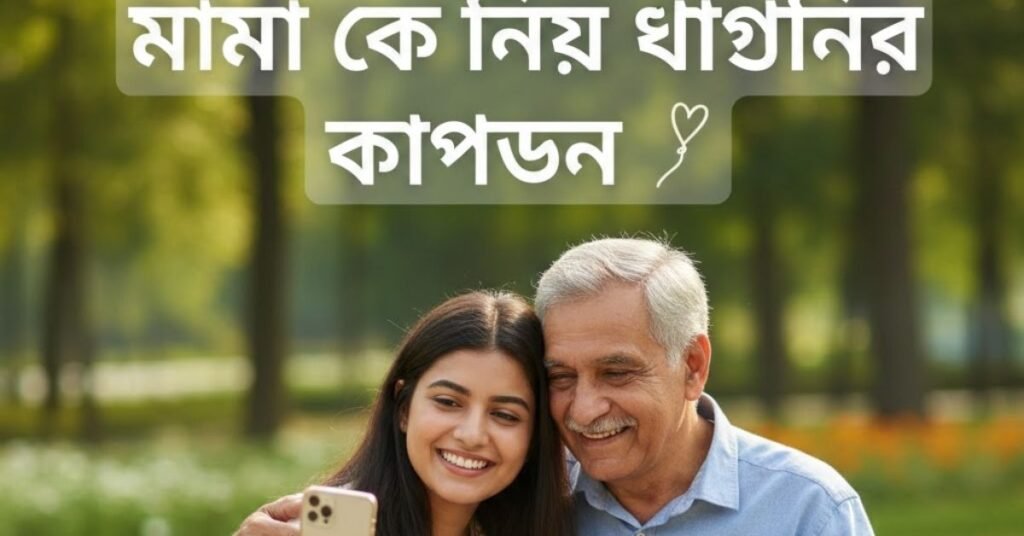 মামা কে নিয়ে ভাগ্নির ক্যাপশন