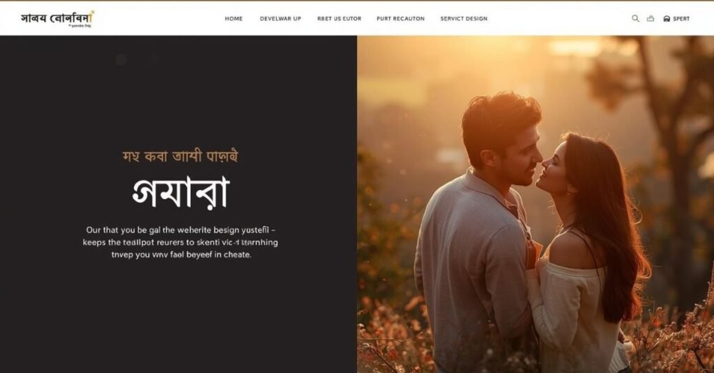 রোমান্টিক গান নিয়ে ক্যাপশন