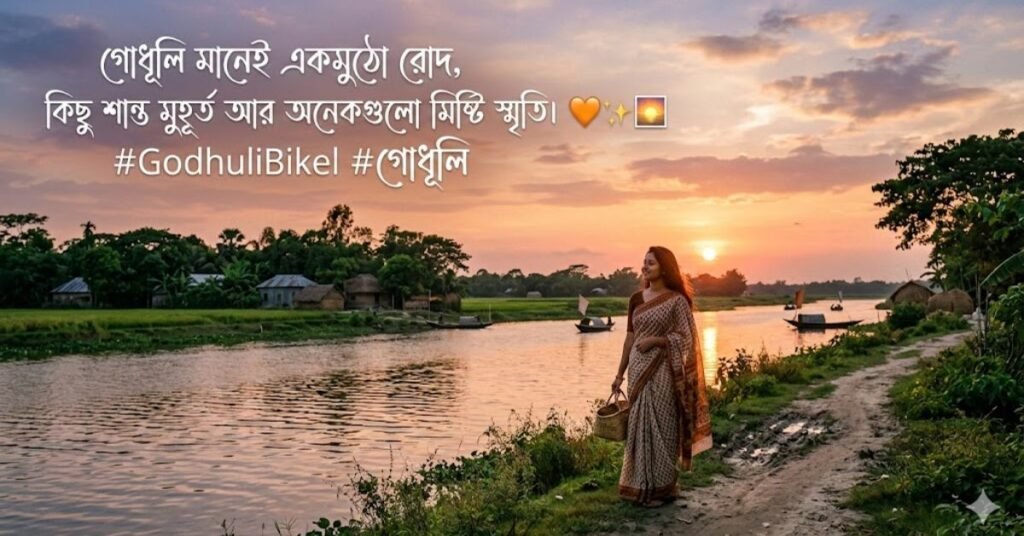 গোধূলি বিকেল নিয়ে ছোট ক্যাপশন (Short & Cute Lines)