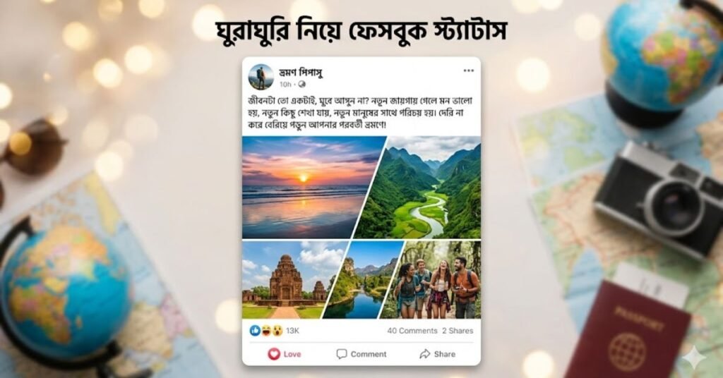 ঘুরাঘুরি নিয়ে ফেসবুক স্ট্যাটাস