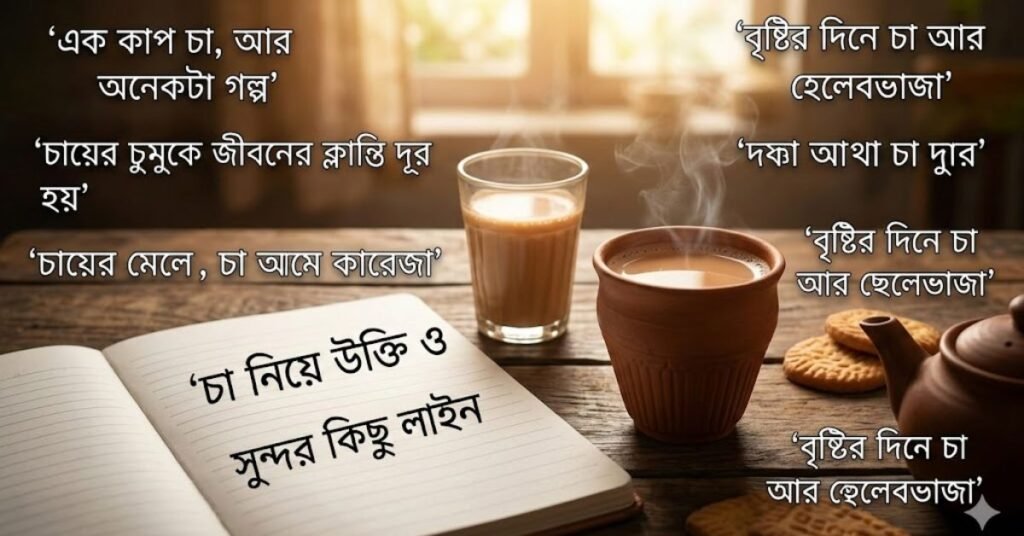 চা নিয়ে উক্তি ও সুন্দর কিছু লাইন