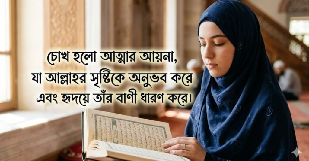 চোখ নিয়ে ইসলামিক ক্যাপশন