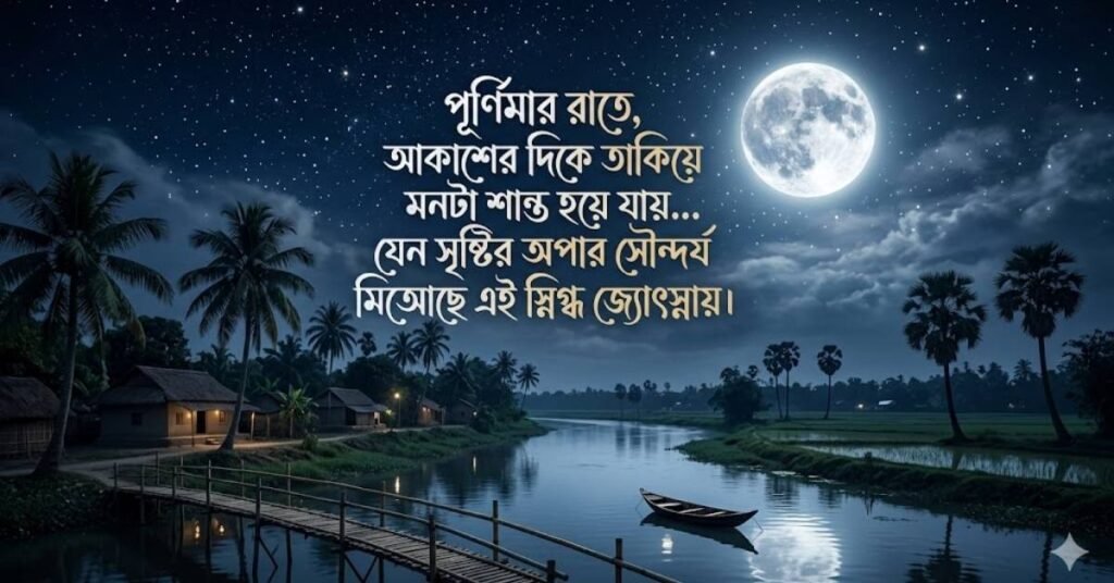 পূর্ণিমার রাতের আকাশ নিয়ে সুন্দর উক্তি