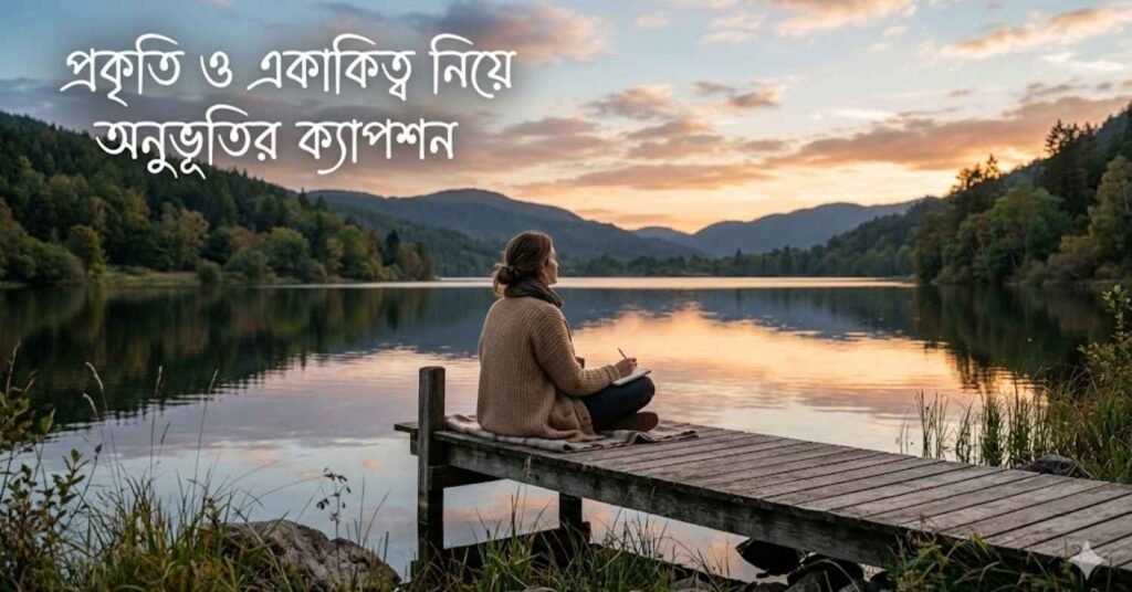 প্রকৃতি ও একাকিত্ব নিয়ে অনুভূতির ক্যাপশন