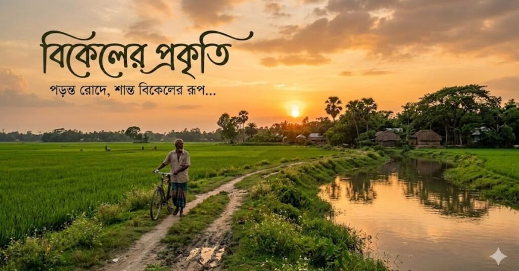 বিকেলের প্রকৃতি নিয়ে ক্যাপশন