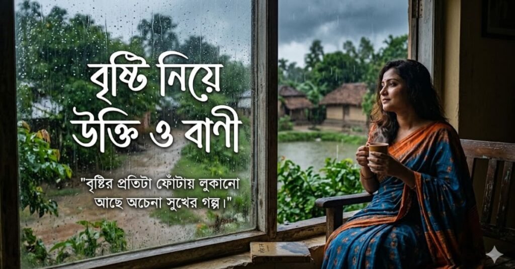 বৃষ্টি নিয়ে উক্তি ও বাণী