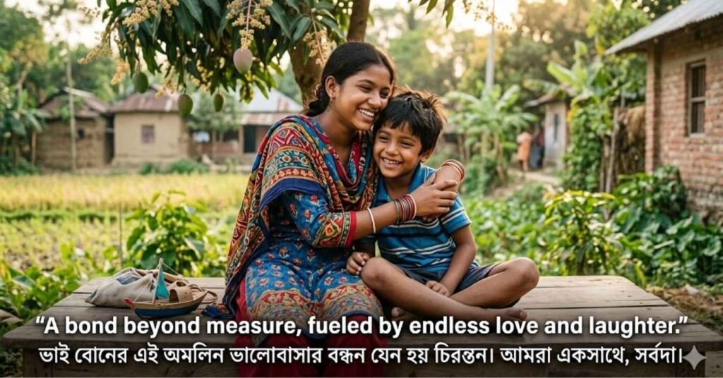 ভাই বোনের ভালোবাসা নিয়ে ইংরেজি ও বাংলা ক্যাপশন