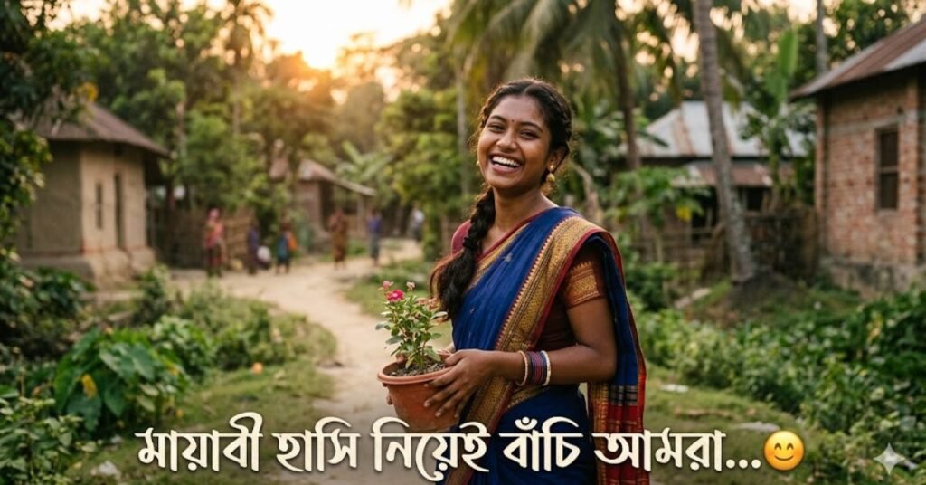 মায়াবী হাসি নিয়ে ক্যাপশন