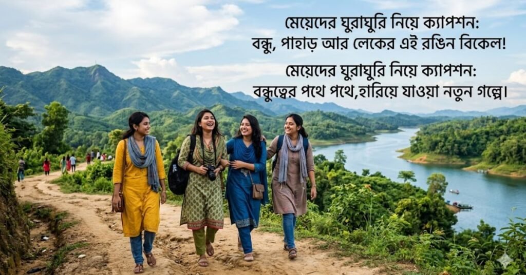 মেয়েদের ঘুরাঘুরি নিয়ে ক্যাপশন