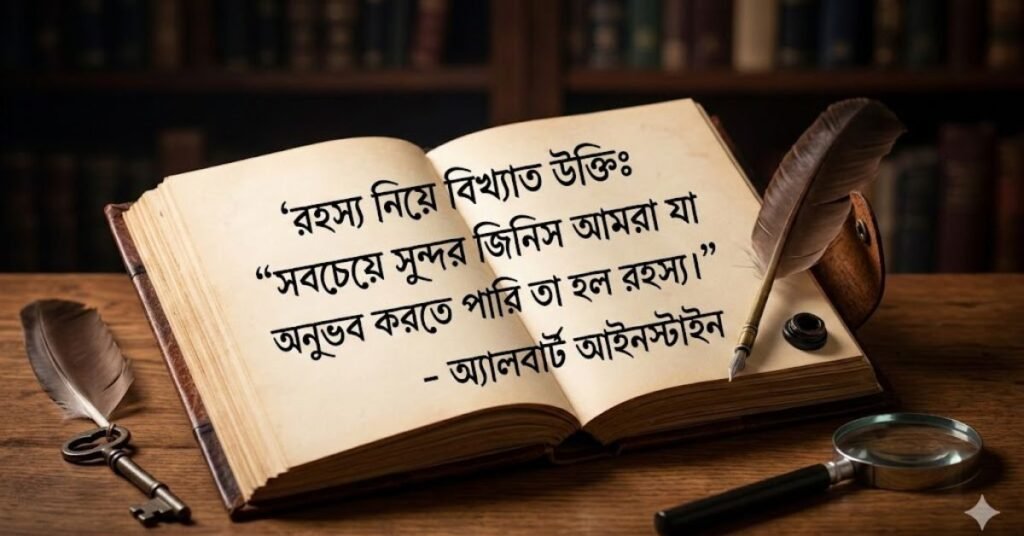 রহস্য নিয়ে বিখ্যাত উক্তি