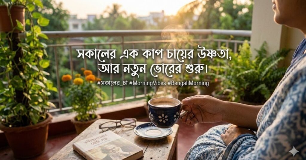 সকালের চা নিয়ে ক্যাপশন