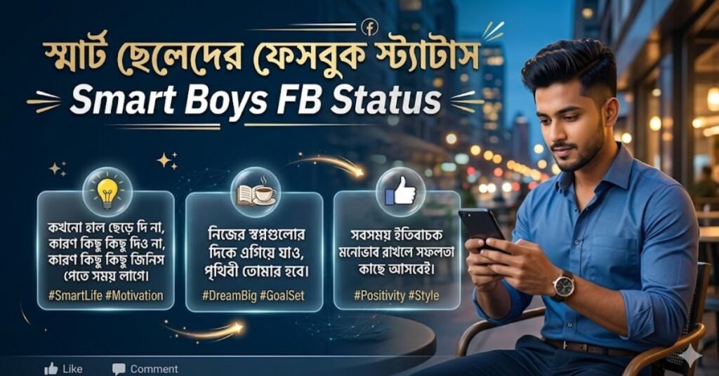 স্মার্ট ছেলেদের ফেসবুক স্ট্যাটাস Smart Boys FB Status