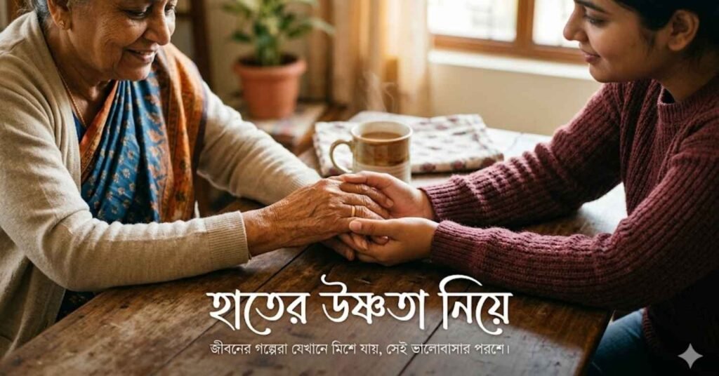 হাতের উষ্ণতা নিয়ে ক্যাপশন