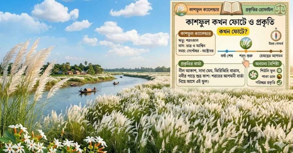কাশফুল কখন ফোটে ও প্রকৃতি