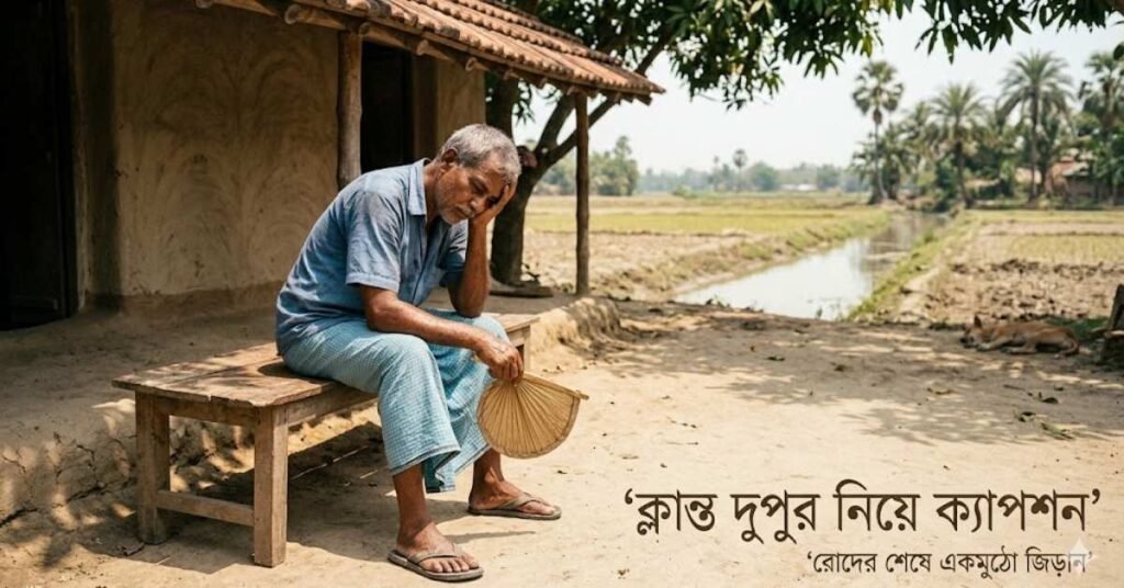 ক্লান্ত দুপুর নিয়ে ক্যাপশন