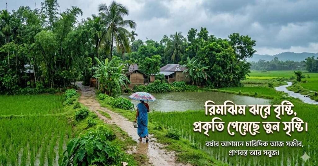 বর্ষাকাল প্রকৃতি নিয়ে ক্যাপশন