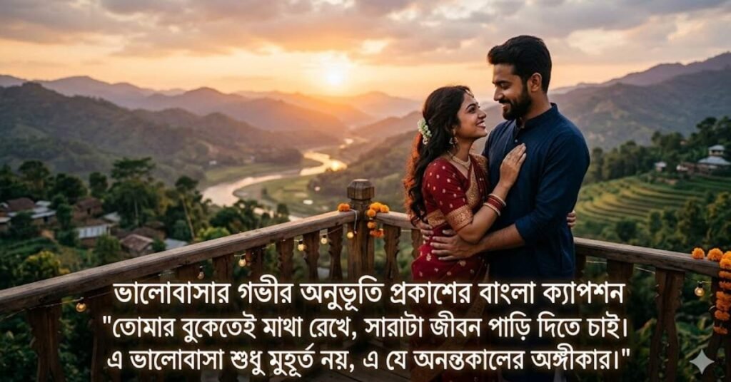 ভালোবাসার গভীর অনুভূতি প্রকাশের বাংলা ক্যাপশন