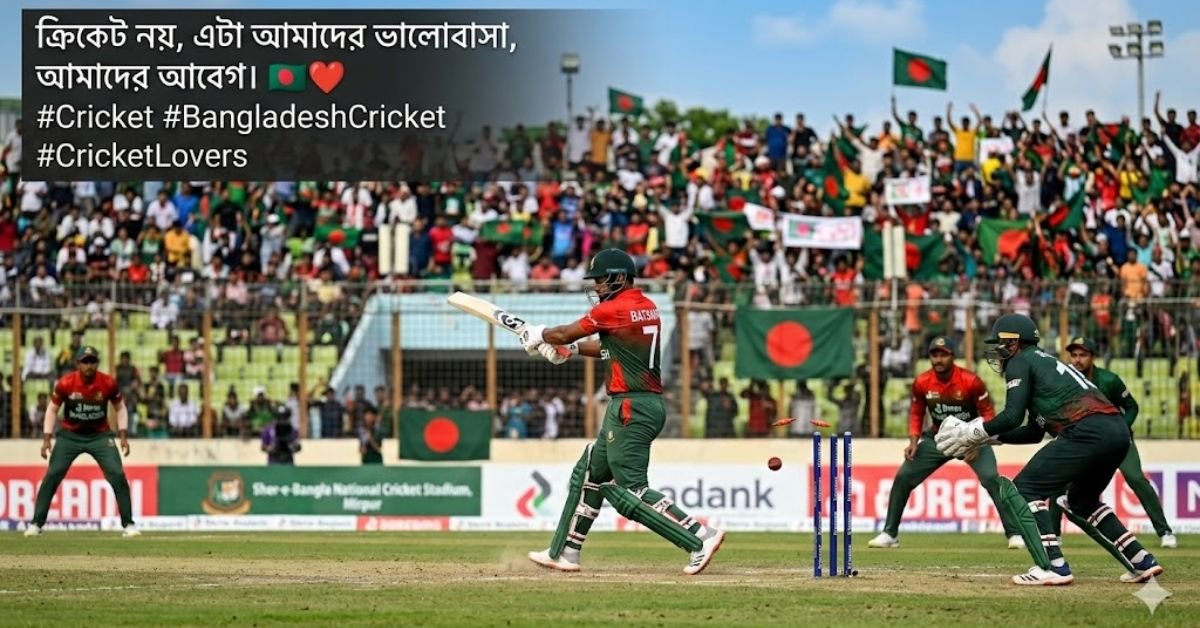 ক্রিকেট খেলা নিয়ে ক্যাপশন