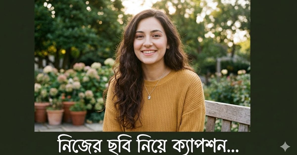 নিজের ছবি নিয়ে ক্যাপশন