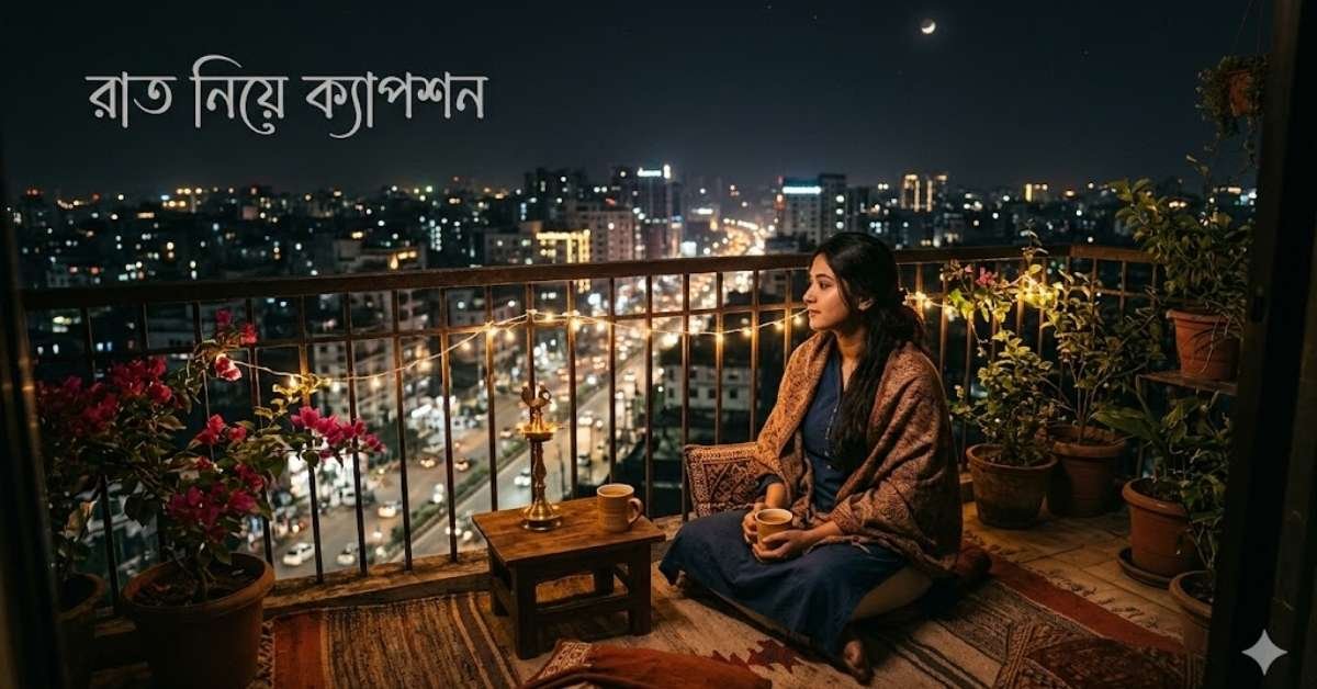 রাত নিয়ে ক্যাপশন